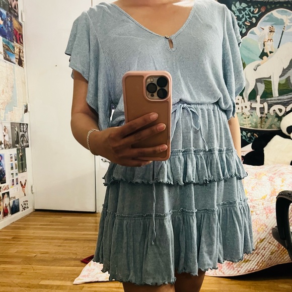 Free People Ruffle Mini Dress - Picture 6 of 6